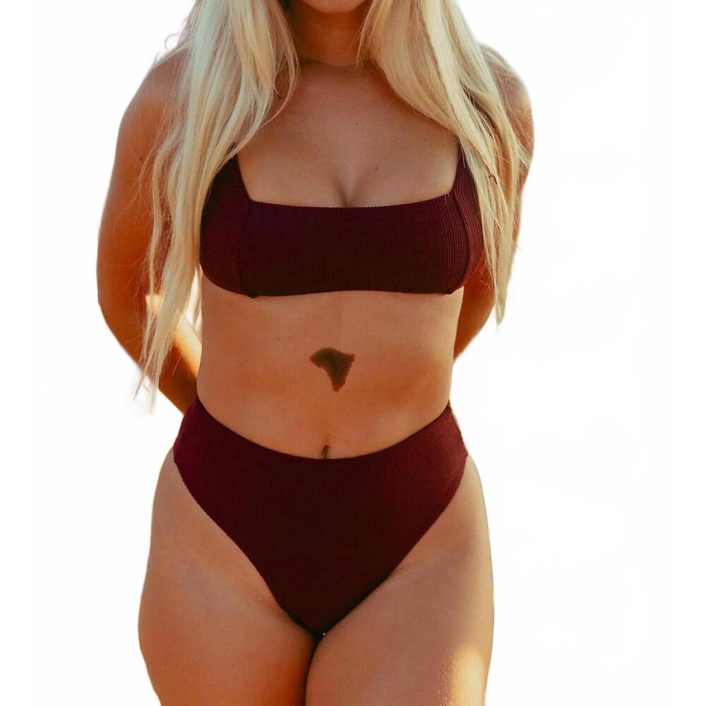 NEW IMSY taylor bikini bottom in plum